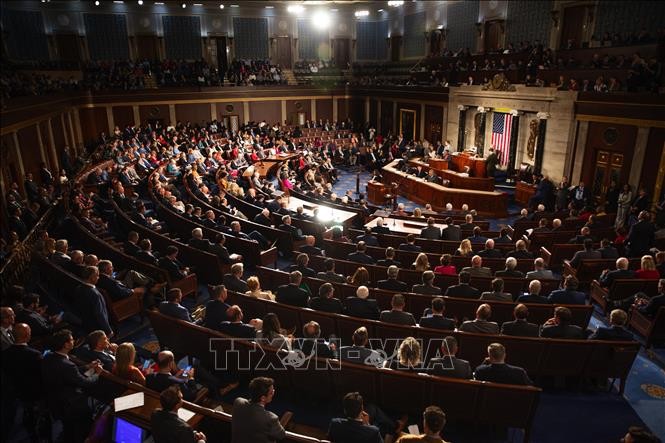 Toàn cảnh một phiên họp của Hạ viện Mỹ ở Washington DC.