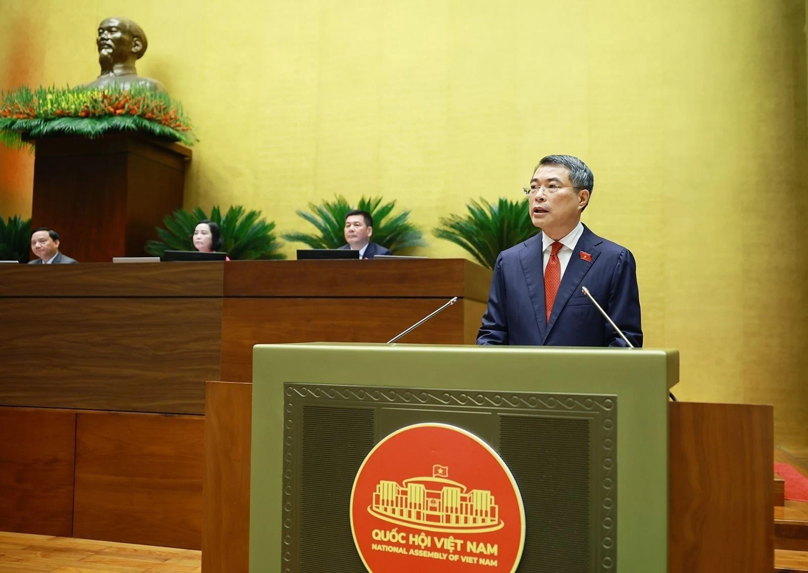 Thủ tướng Chính phủ Lê Minh Hưng phát biểu nhậm chức.