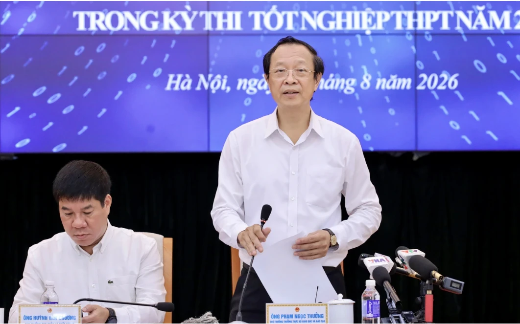 Thứ trưởng Thường trực Bộ GD&amp;ĐT Phạm Ngọc Thưởng (Ảnh: Minh Chiến).