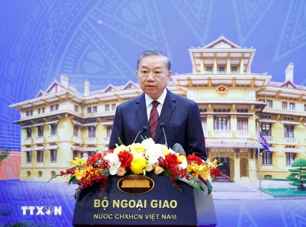 Tổng Bí thư, Chủ tịch nước Tô Lâm phát biểu. (Ảnh: Thống Nhất/TTXVN)
