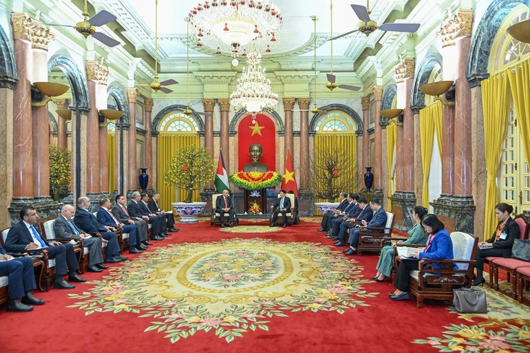 Toàn cảnh buổi tiếp.