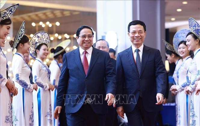 Thủ tướng Phạm Minh Chính đến dự Lễ khai mạc Hội nghị Bộ trưởng Số ASEAN (ADGMIN) lần thứ 6.