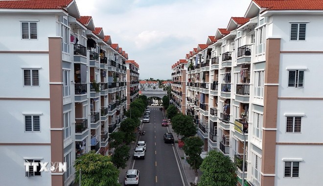 Khu nhà ở xã hội Hoàng Huy, huyện Thủy Nguyên, thành phố Hải Phòng.