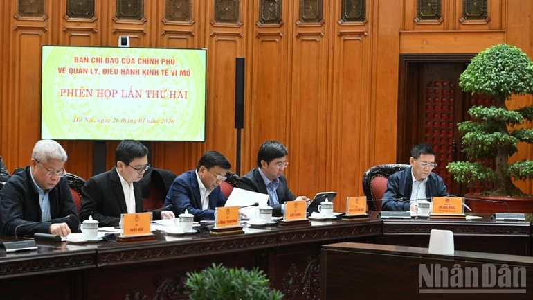 Các thành viên Ban Chỉ đạo tham dự phiên họp.