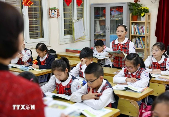 Học sinh Hà Nội. Ảnh: Thanh Tùng/TTXVN