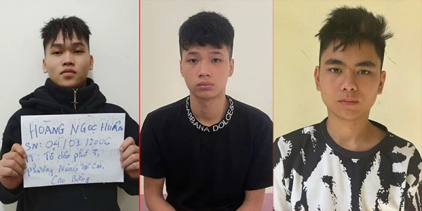 Các đối tượng Hoàng Ngọc Huân, Phạm Quang Linh và Bế Lý Hà Nam.