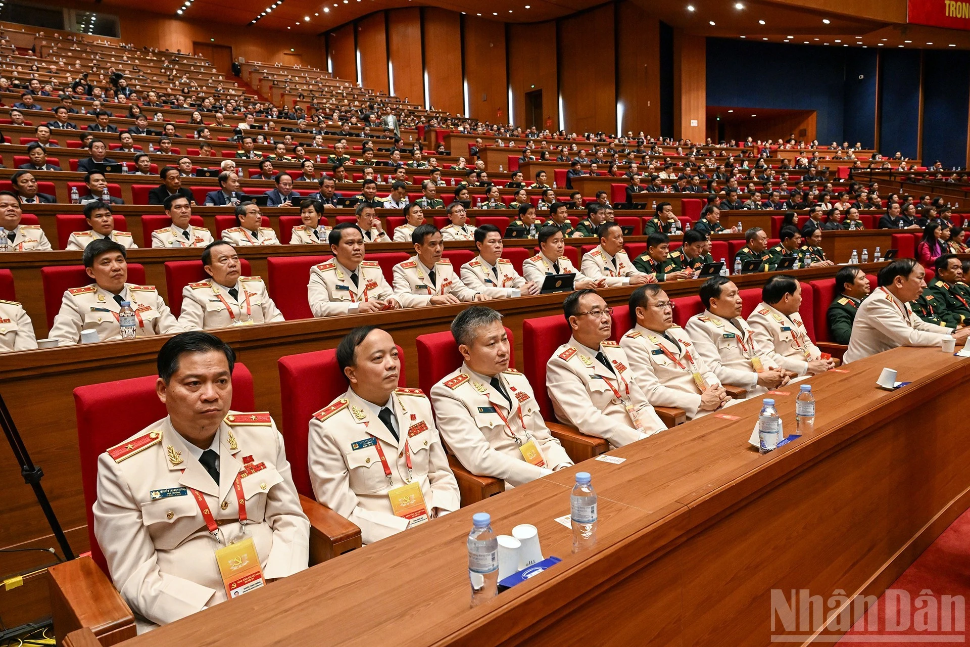 Đoàn đại biểu Đảng bộ Công an Trung ương tại phiên làm việc.