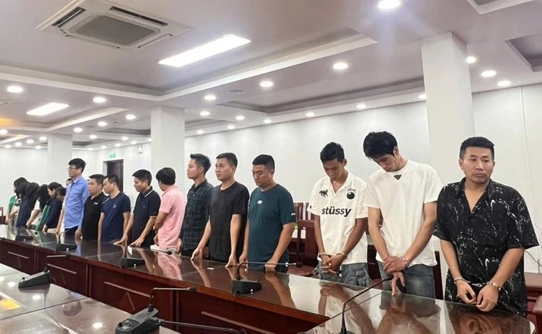 Một số bị can trong vụ án xảy ra tại Viện Pháp y tâm thần Trung ương - Ảnh: VKSND thành phố Hà Nội