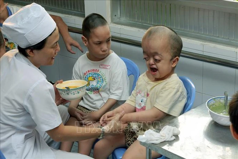 Chất độc da cam đã gây ra những hậu quả nghiêm trọng, lâu dài với nhiều người dân Việt Nam. Ảnh: TTXVN