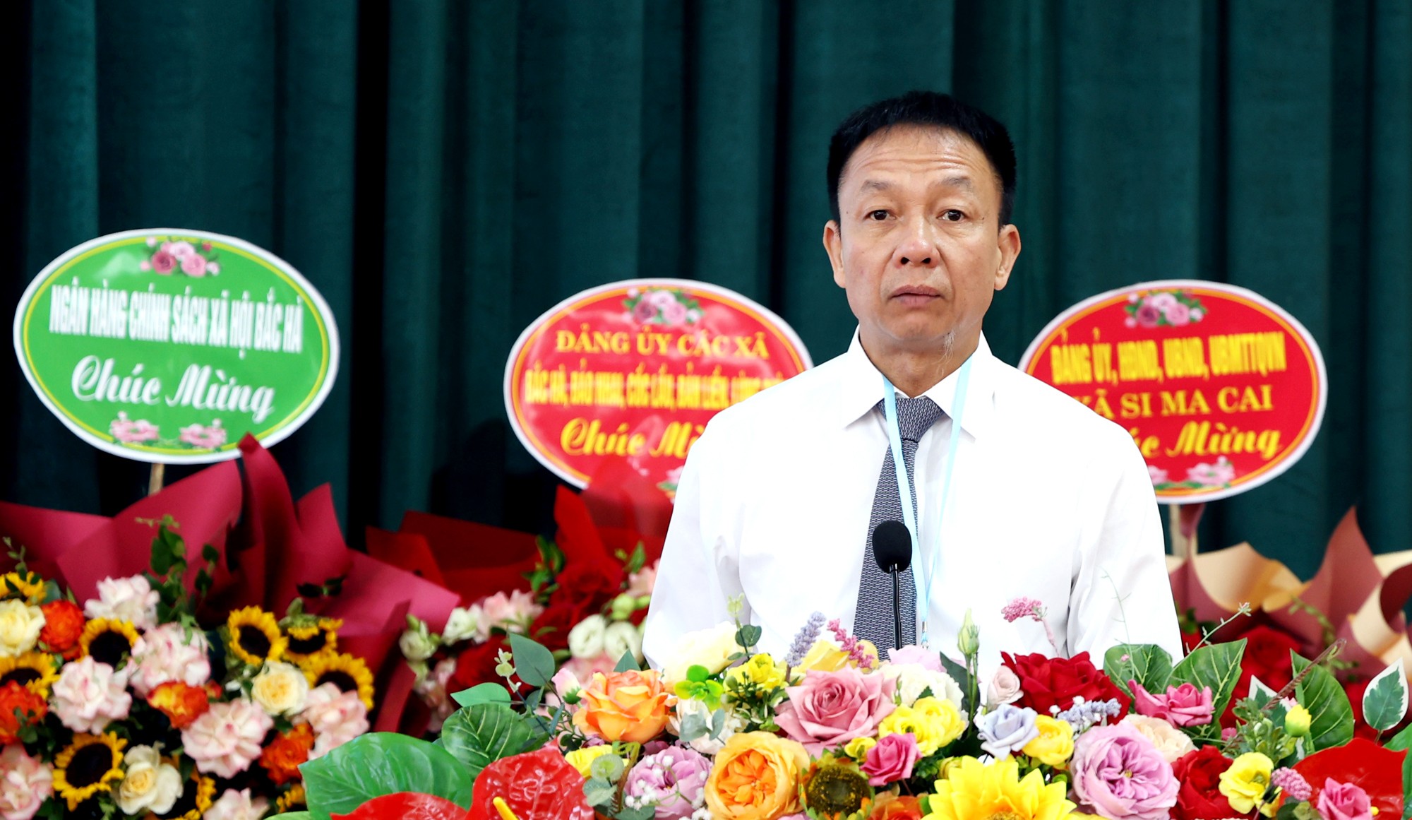 Đồng chí Vũ Quỳnh Khánh - Ủy viên Ban Thường vụ Tỉnh ủy, Phó Chủ tịch Thường trực HĐND tỉnh phát biểu tại Đại hội. tct4.jpg