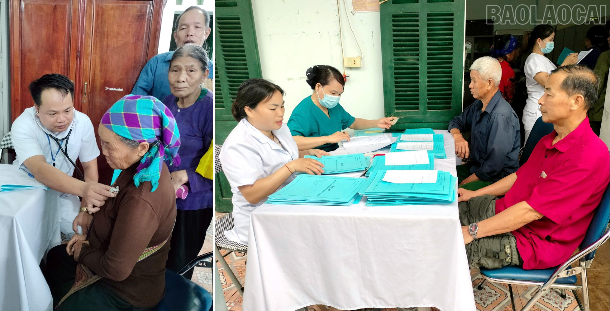 ការពិនិត្យសុខភាព និងតាមដានជំងឺទូទៅក្នុងចំណោមមនុស្សចាស់នៅឃុំបានឡៅ។ baolaocai-tr_yt8.jpg