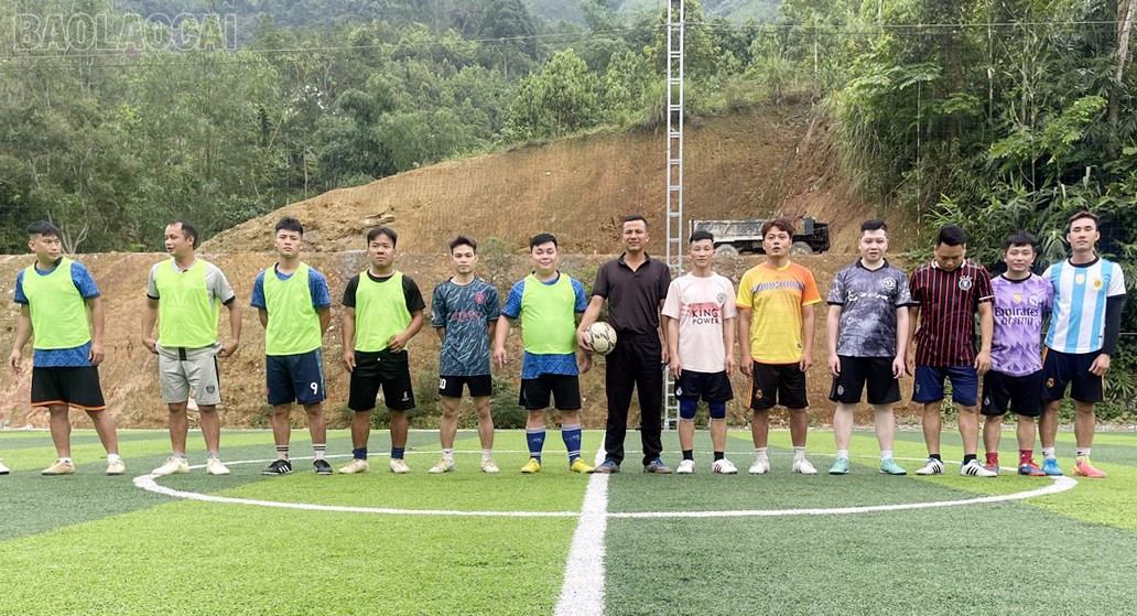 Cốc Lầu xác định khó khăn đến mấy cũng phải xây dựng phong trào thể thao quần chúng trở thành hoạt động thường xuyên. Ảnh: Minh Quang baolaocai-tl_cl9.jpg
