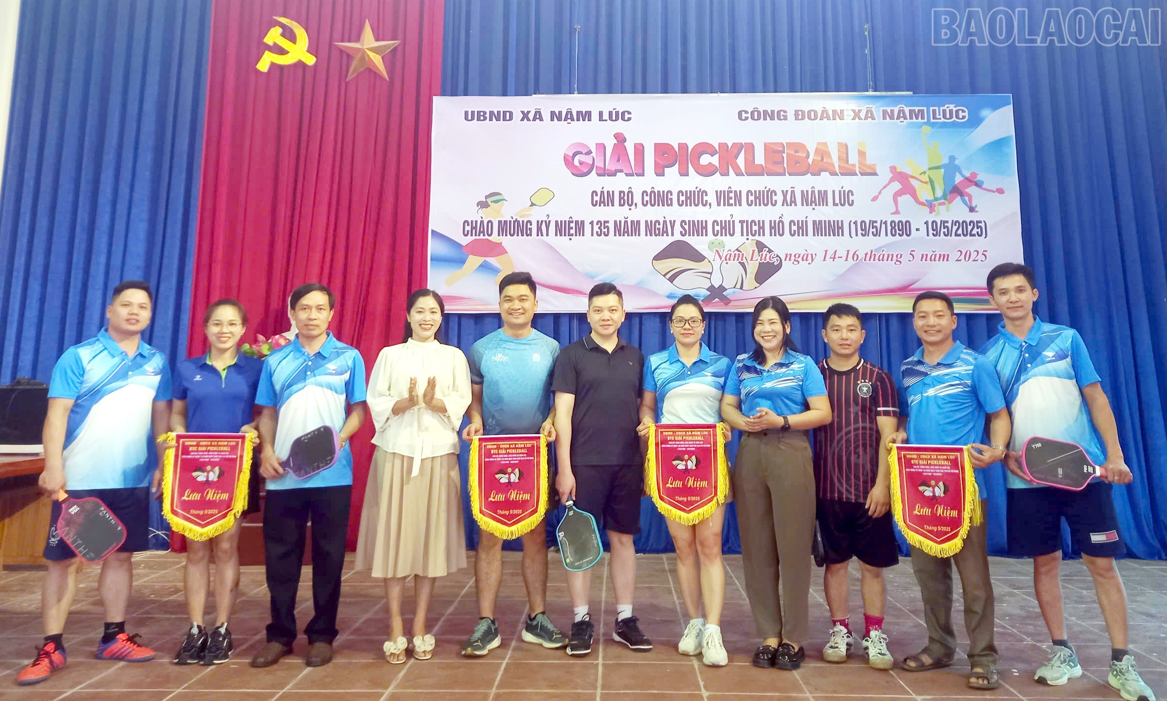 Phong trào thể thao quần chúng càng có cơ hội phát triển sau khi hợp nhất 3 xã. Ảnh: Minh Quang baolaocai-tr_cl2.jpg