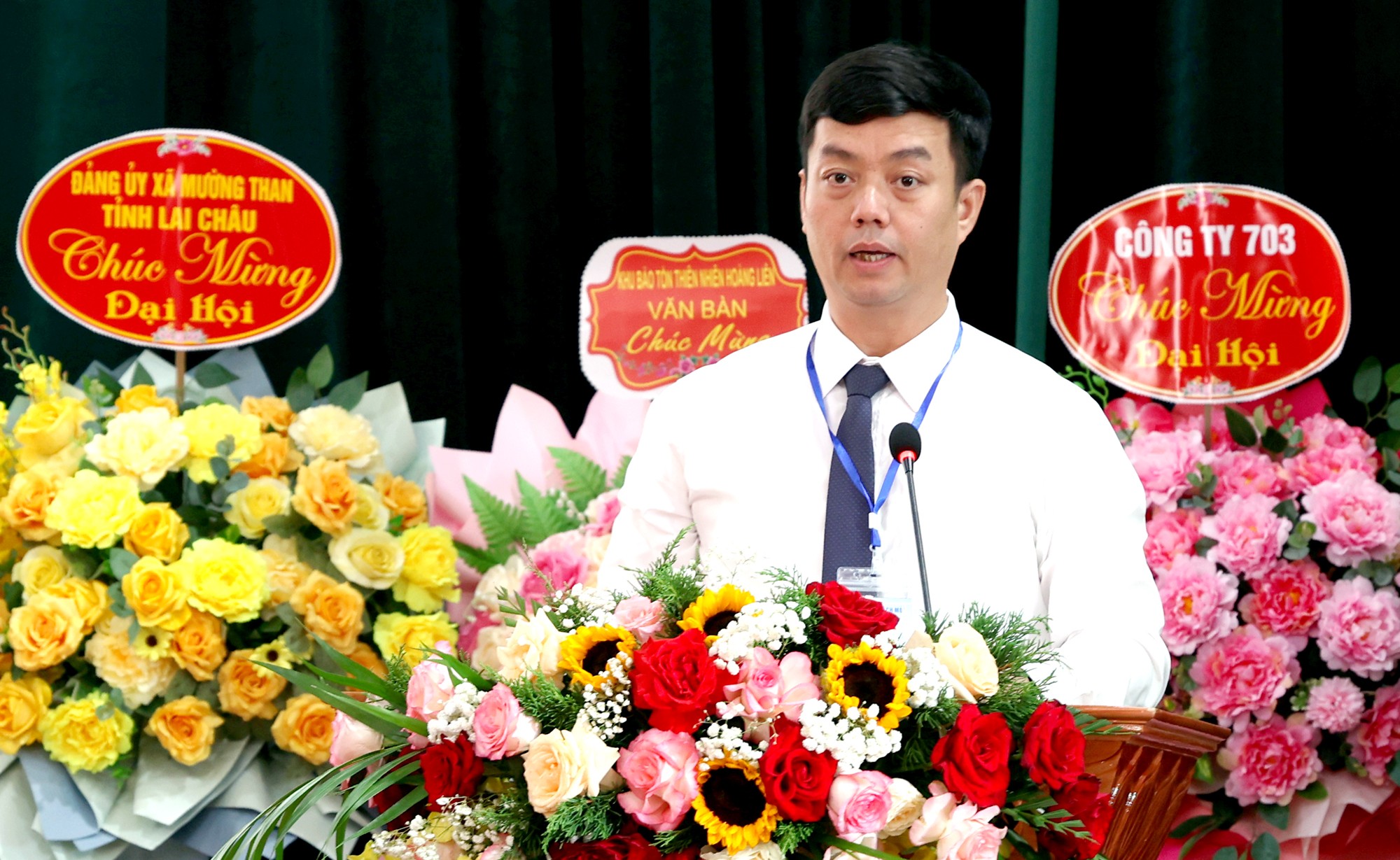 Chủ nhiệm UBKT Tỉnh ủy - Nguyễn Minh Toàn phát biểu tại Đại hội. nx6.jpg