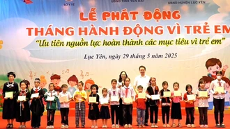 Yên Bái phát động tháng hành động vì trẻ em 