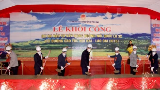 Yên Bái khởi công Dự án đường nối quốc lộ 32 với cao tốc Nội Bài - Lào Cai (IC15)