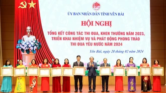 Yên Bái khen thưởng 111 tập thể, cá nhân điển hình tiên tiến trong phong trào thi đua yêu nước năm 2023