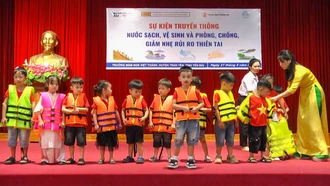 Trấn Yên 295 học sinh được tham gia Chương trình truyền thông nước sạch, vệ sinh và phòng, chống giảm nhẹ rủi ro do thiên tai