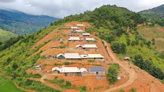 The Hong Nhi Pa Hamlet Resettlement Area, Lao Chai Commune.