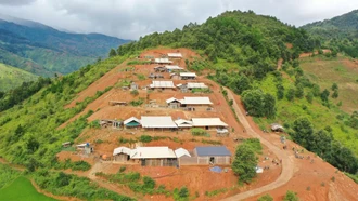 The H&#111;ng Nhi Pa Hamlet Resettlement Area, Lao Chai Commune.