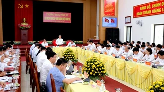 Thường trực Tỉnh ủy làm việc với Ban Chấp hành Đảng bộ huyện Trấn Yên