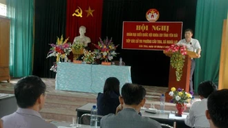 Đoàn Đại biểu Quốc hội tỉnh Yên Bái tiếp xúc cử tri thị xã Nghĩa Lộ