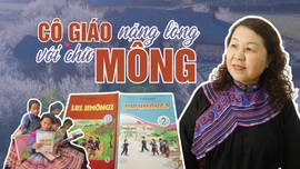 Cô giáo nặng lòng với chữ Mông