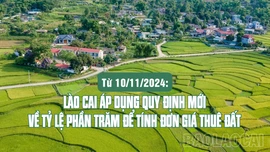 [Infographic] Từ 10/11/2024: Áp dụng quy định mới về tỷ lệ phần trăm để tính đơn giá thuê đất