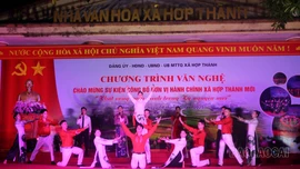 Hợp Thành tổ chức chương trình văn nghệ chào mừng sự kiện công bố thành lập xã 