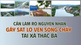 Cần làm rõ nguyên nhân gây sạt lở ven sông Chảy tại xã Thác Bà