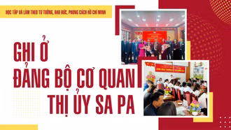 Ghi ở Đảng bộ cơ quan Thị ủy Sa Pa