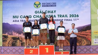 36 vận động viên được tôn vinh tại Mù Cang Chải Ultra Trail 2026