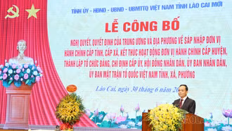 Phát biểu của đồng chí Trần Lưu Quang, Bí thư Trung ương Đảng tại Lễ công bố các quyết định của Trung ương, địa phương về sáp nhập đơn vị hành chính