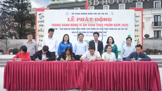 Thị xã Sa Pa và thành phố Lào Cai phát động Tháng hành động vì an toàn thực phẩm năm 2025