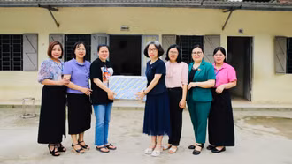 Đoàn công tác Sở Y tế thăm và làm việc với Cơ sở bảo trợ xã hội Long Hương