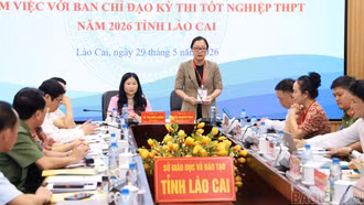 Bộ Giáo dục và Đào tạo kiểm tra công tác chuẩn bị cho Kỳ thi tốt nghiệp THPT năm 2026 tại Lào Cai