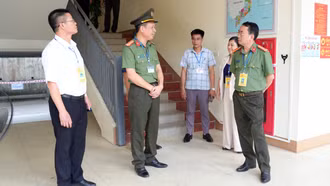 Kiểm tra công tác bảo đảm an ninh, trật tự tại các điểm thi tốt nghiệp THPT năm 2026