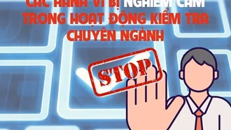 Infographics: Các hành vi bị nghiêm cấm trong hoạt động kiểm tra chuyên ngành