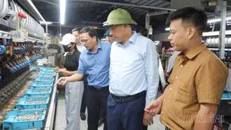 Phó Bí thư Thường trực Tỉnh ủy Hoàng Giang khảo sát xây dựng mô hình thí điểm “xã xã hội chủ nghĩa”
