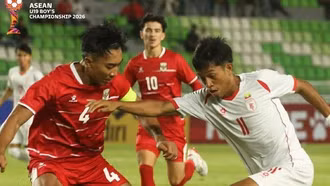 Dù thắng đậm Myanmar, Indonesia vẫn chưa thể giành ngôi đầu từ tay U19 Việt Nam ở Giải Đông Nam Á