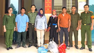 Công an xã Gia Phú giúp người đi lạc đoàn tụ gia đình