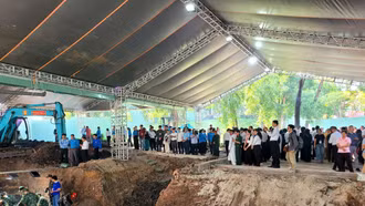 Phát hiện và quy tập được 150 bộ hài cốt liệt sĩ tại công viên Lê Thị Riêng