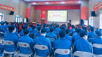 Ban Chỉ huy Quân sự xã Bản Lầu ra quân huấn luyện dân quân năm 2026
