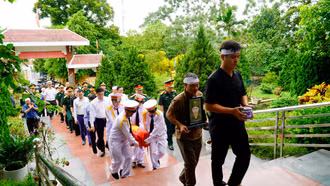 Xã Mậu A tổ chức Lễ đón nhận và an táng hài cốt liệt sĩ Nguyễn Tiến Dũng