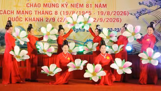 Hơn 300 nghệ nhân, diễn viên giao lưu văn nghệ tại phường Nghĩa Lộ