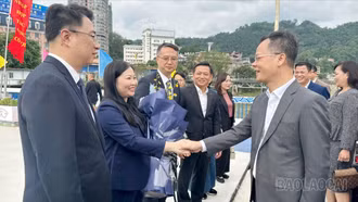Đoàn đại biểu tỉnh Lào Cai, Lai Châu, Phú Thọ, Ninh Bình xuất cảnh dự chuỗi sự kiện tại châu Hồng Hà (Trung Quốc)