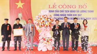 Xã Lương Thịnh có 19 thôn đạt chuẩn nông thôn mới kiểu mẫu