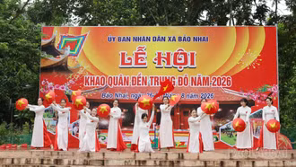 Tưng bừng Lễ hội Khao Quân đền Trung Đô năm 2026