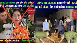 Thông tin về tôm khô 'cao su' ở Cà Mau là bịa đặt 