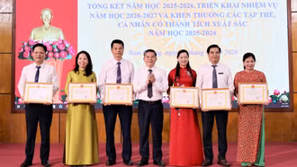 Phường Nam Cường triển khai nhiệm vụ năm học 2026 - 2027